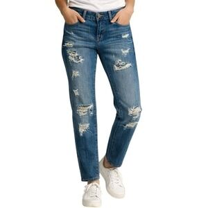 Lucky Brand Womens Sienna Cigarette Jeans Size 00 Blue Low Rise Slim Straight